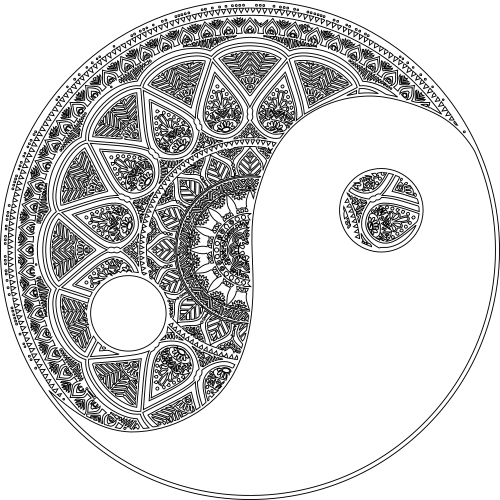 yin yang mandala