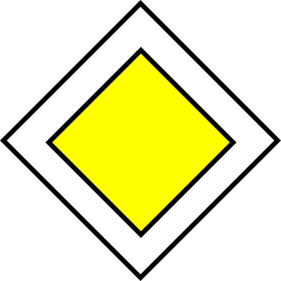 mokush Priority Road Traffic Sign