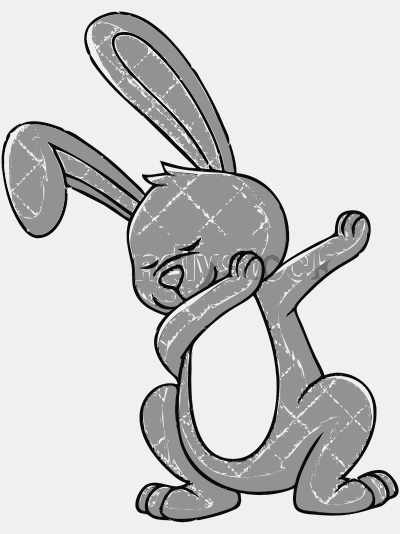 dabbing bunny