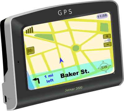 gps satnav on