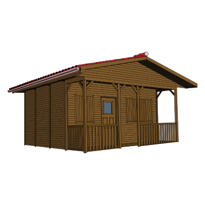 wooden house