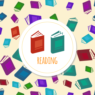 book reading clipart 1