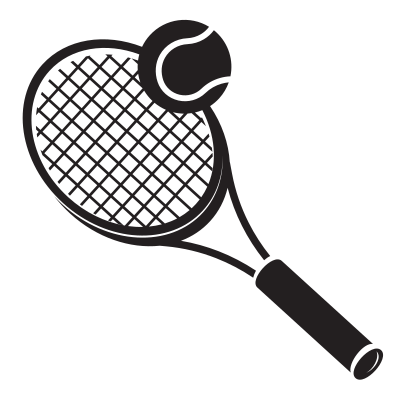 tennis racket silhouette
