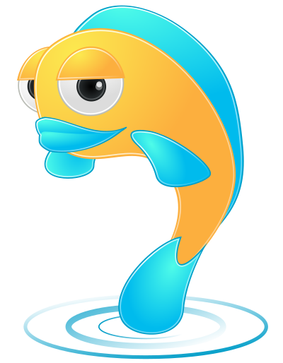 cartoonfish isolated