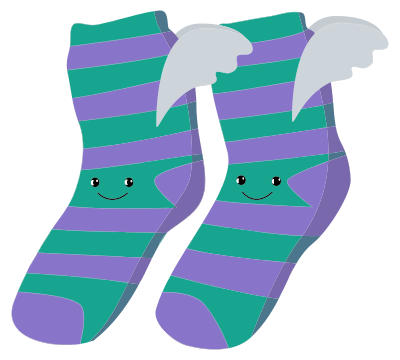 Anthropomorphic Winged Socks