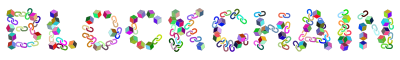 Blockchain Typography Prismatic