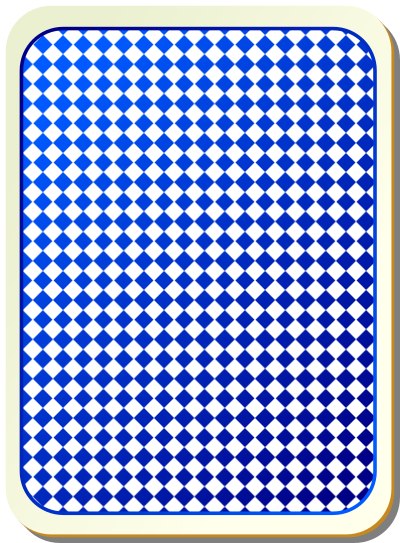 Card backs grid blue