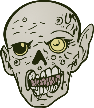 zombie face color