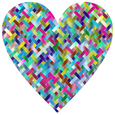 Colorful Heart Lattice Weave 4