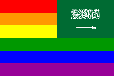 saudi rainbow flag