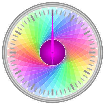 animated clock smooth animation