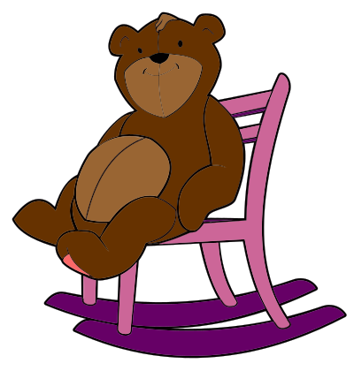 teddy bear rocking chair