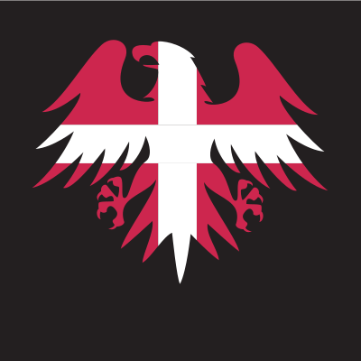 danish flag heraldic eagle 1