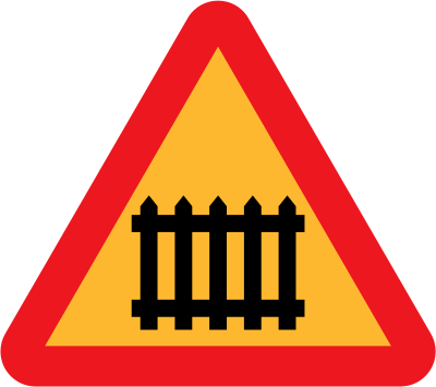 fence gate roadsign