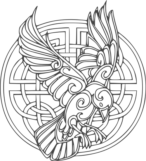 celtic bird mandala