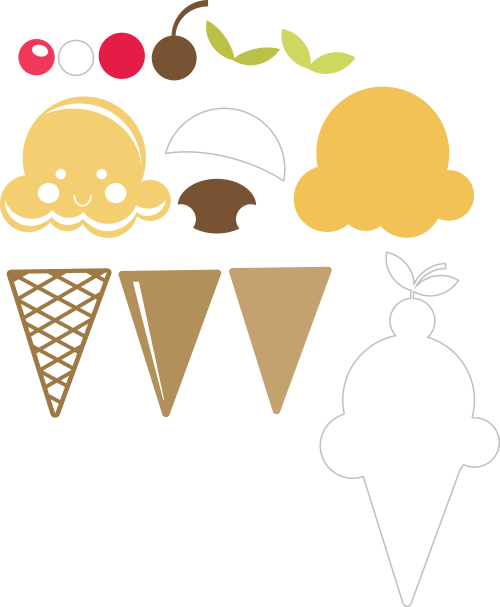 happy ice cream cone