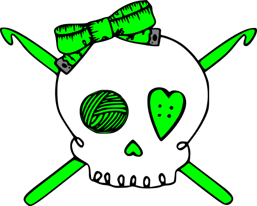 crochet crossbones 