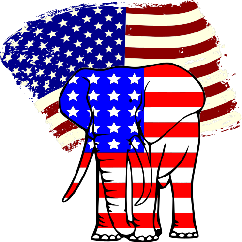 elephantflag with flag