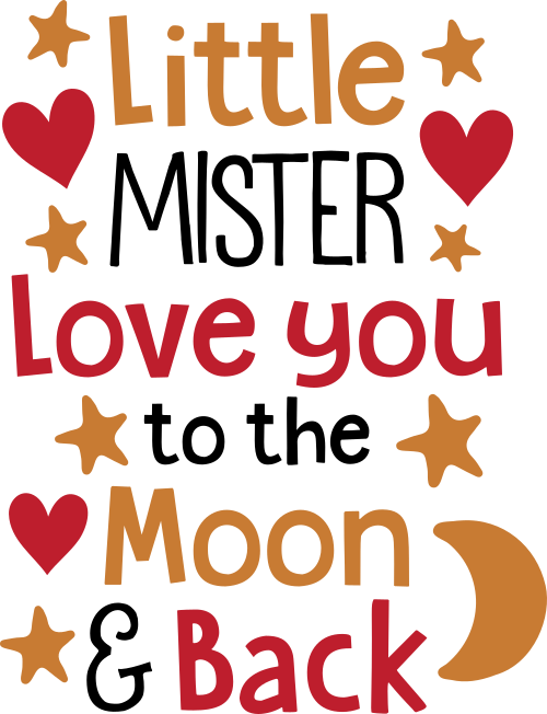 little mister love you to the moon back