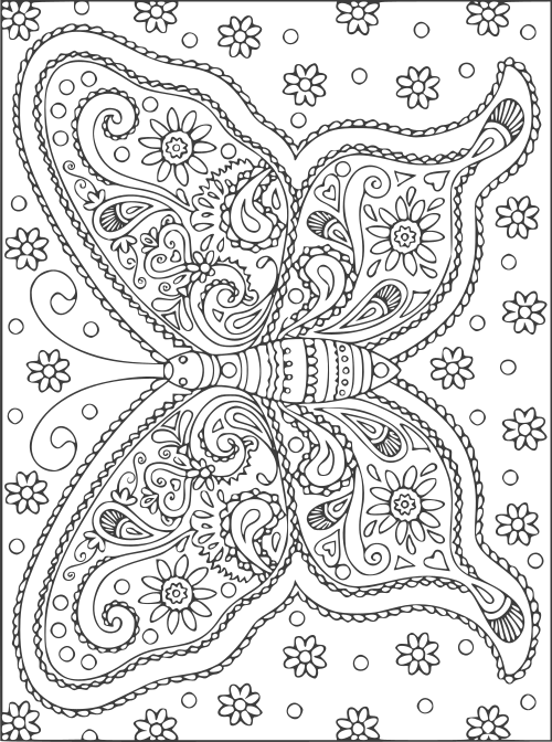 paisley butterfly mandala