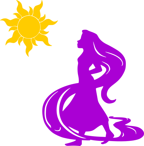 rapunzel sun clipart