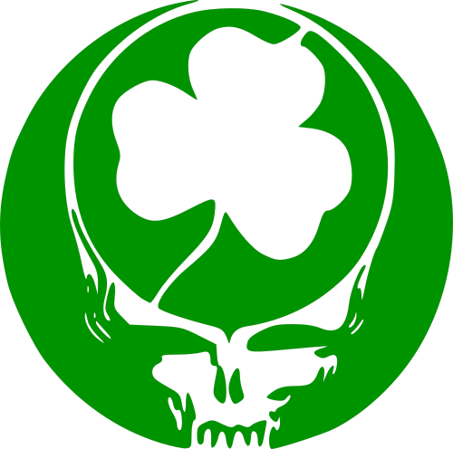 shamrock skull