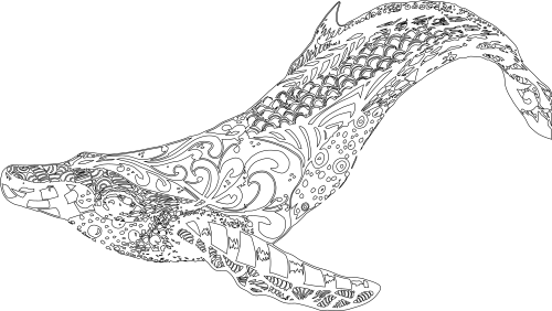 whale mandala