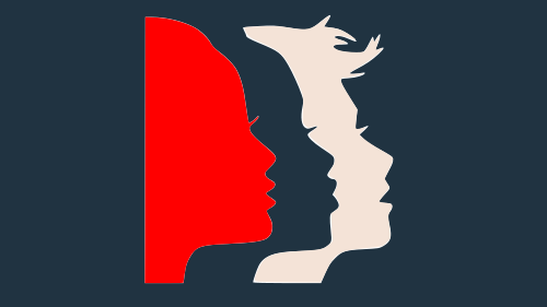 womens march silhouette logo