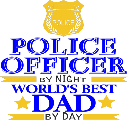 worlds best dad police office