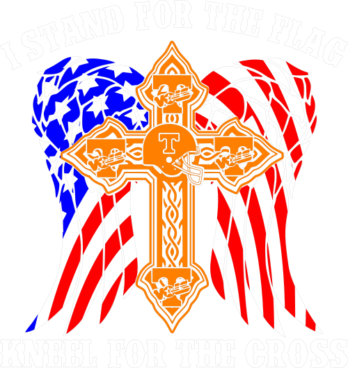I stand for the flag kneel for the cross