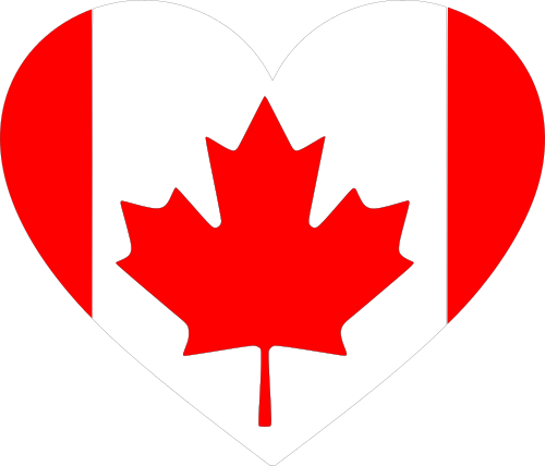 canadian heart flag