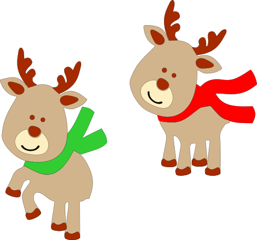 two of the eight deer