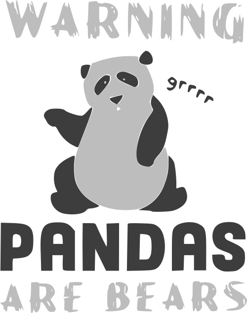 warning pandas are bears