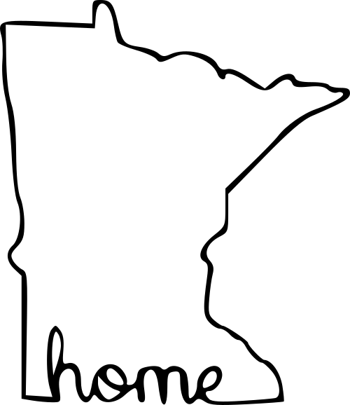 Minnesota home outline