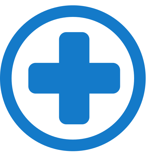 medical sign with circle