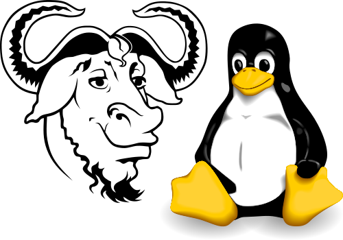 GNU and Tux logo