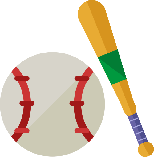 baseball bat and ball