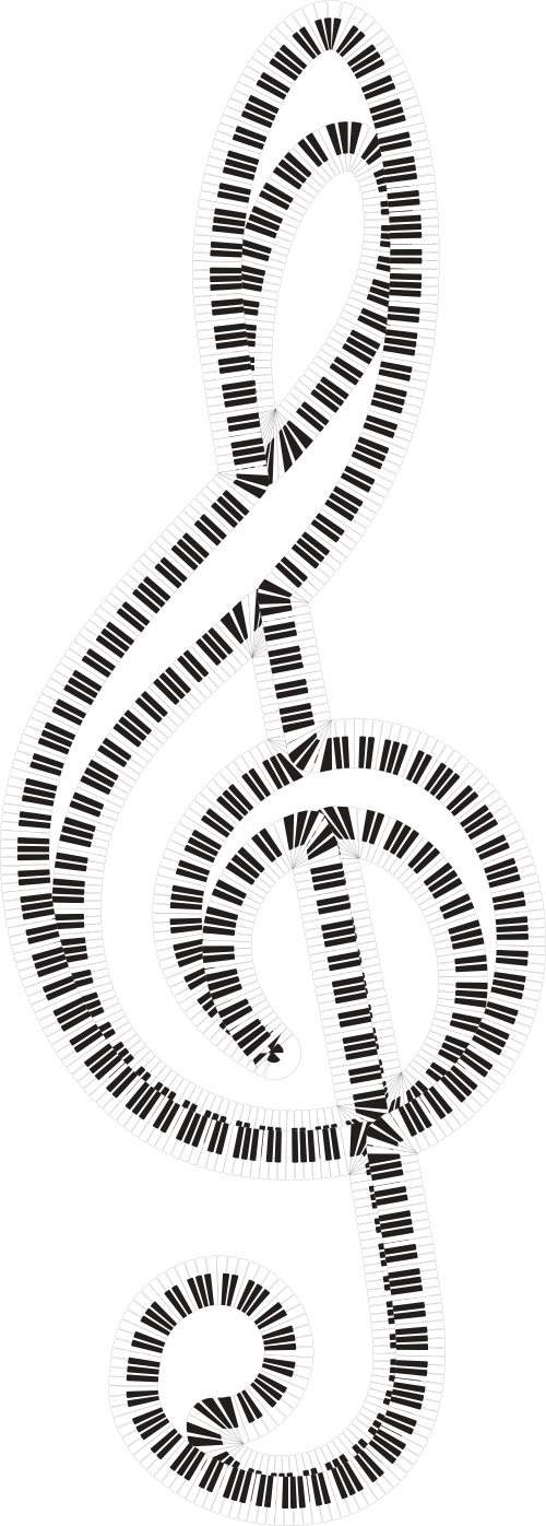 Clef Piano Keys