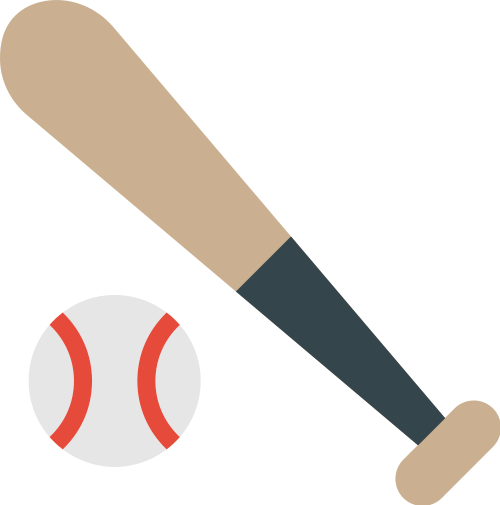baseball bat and ball