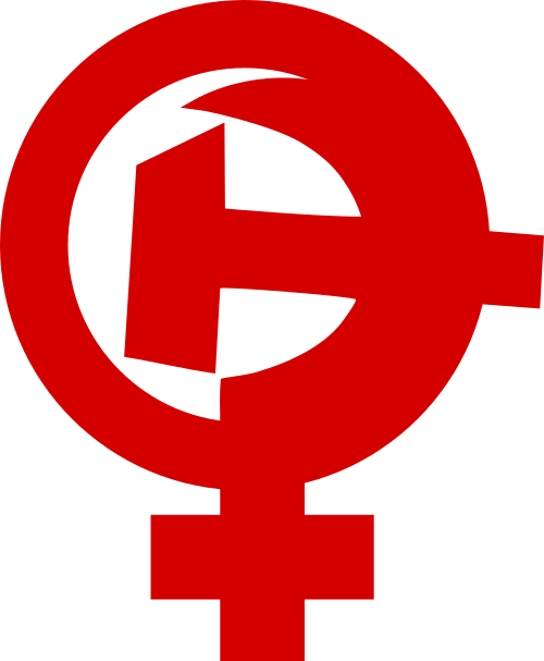hammer sickle woman symbol
