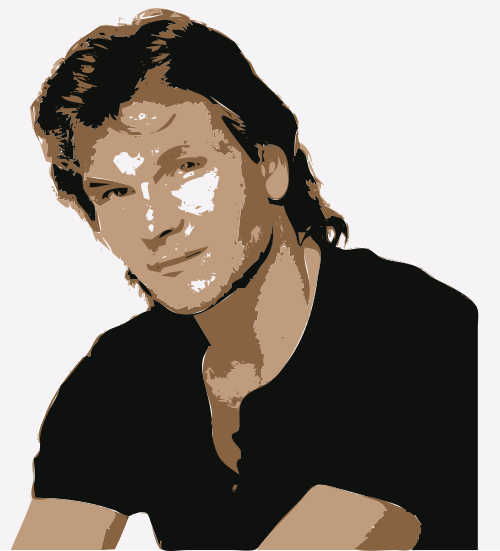 Patrick Swayze 4 colors