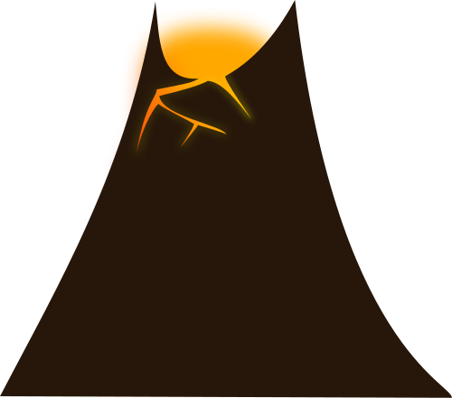 simple volcano