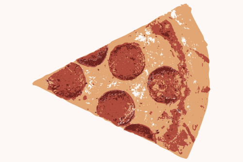 slice of pizza 4 colors