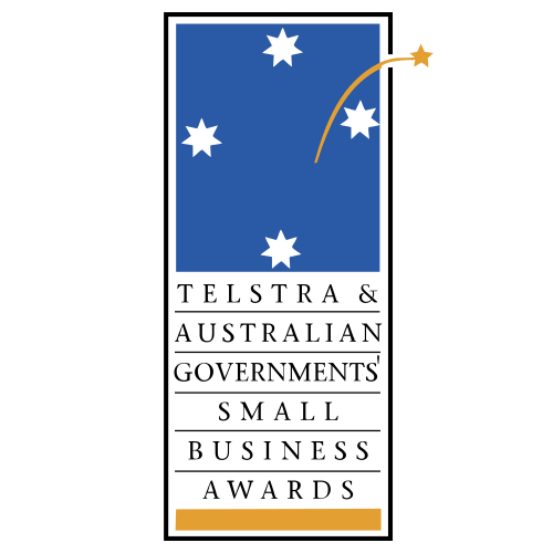 the telstra australian governments small business awards logo