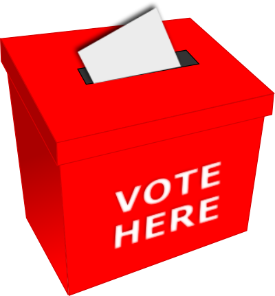 red voting box