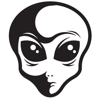 alien head silhouette