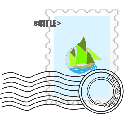 postage stamp template