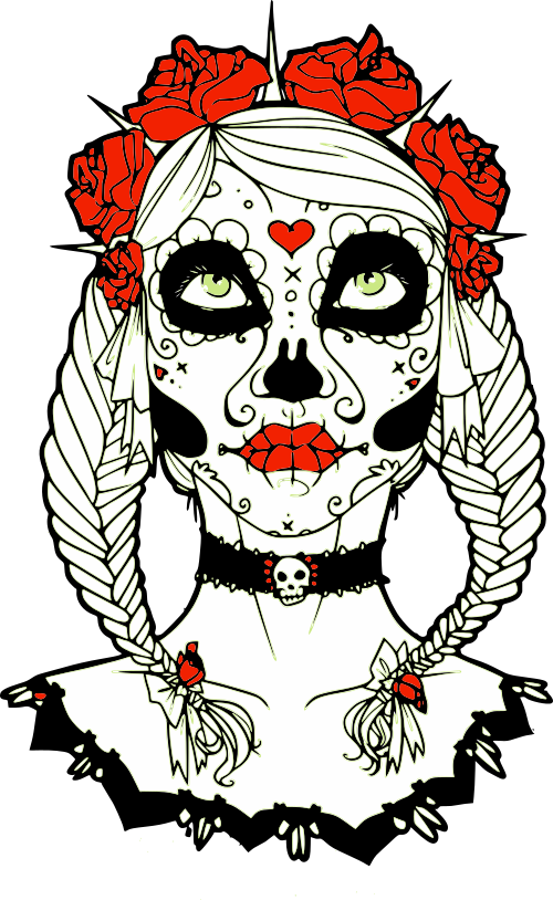 sugar skull girl