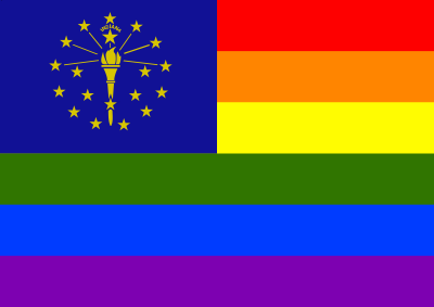 Rainbow Flag Indiana