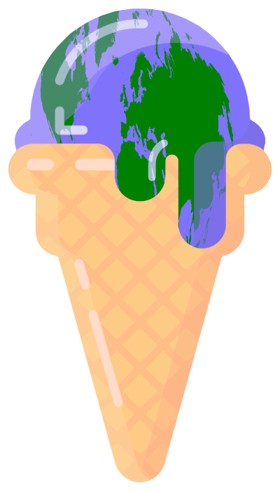meltingearth ice cream cone